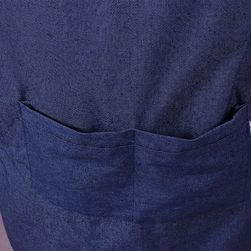 大码围裙长袖男士罩衣蓝大褂反穿衣防油工作服200斤胖子可穿包邮