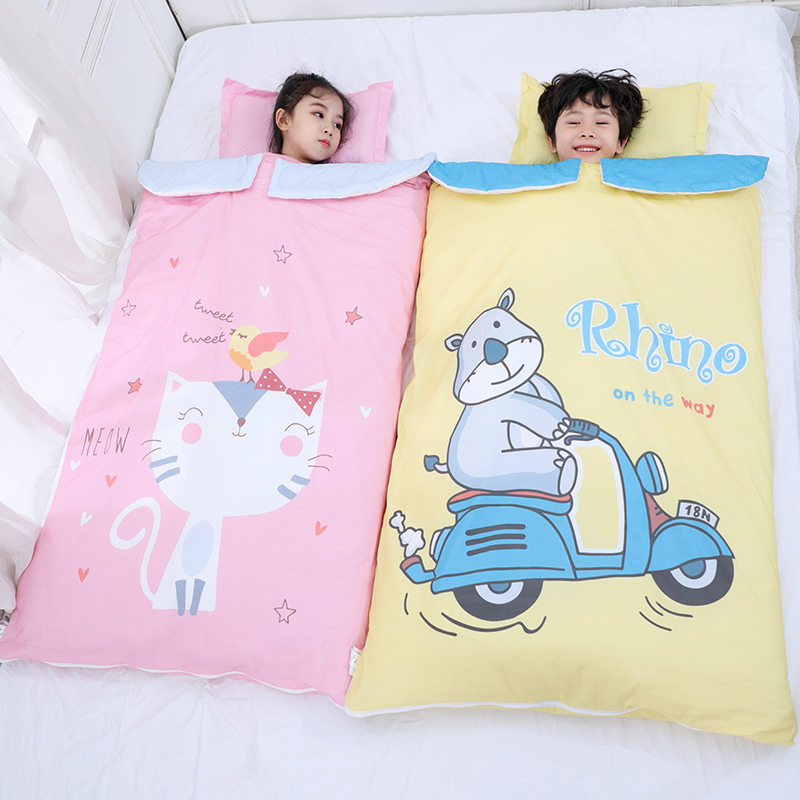 四季通用儿童睡袋婴儿中大童宝宝防踢被子春秋款秋冬季加厚神器