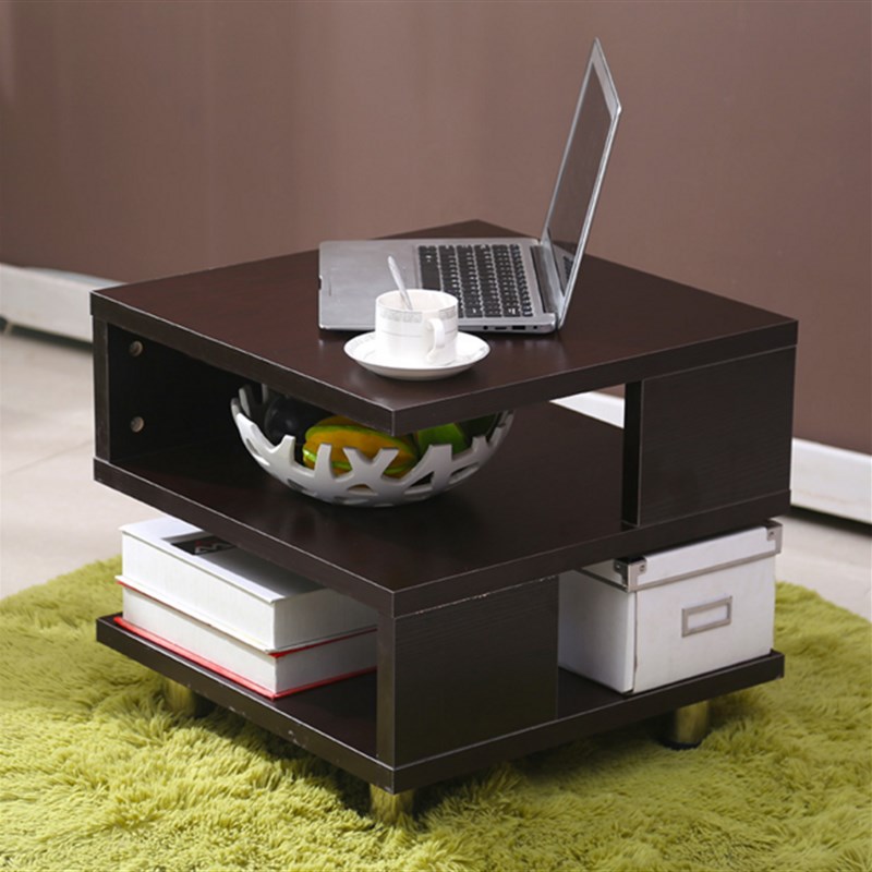 沙发边柜边几角几正方形小茶几电话机卧室床头柜迷你小桌子可移动