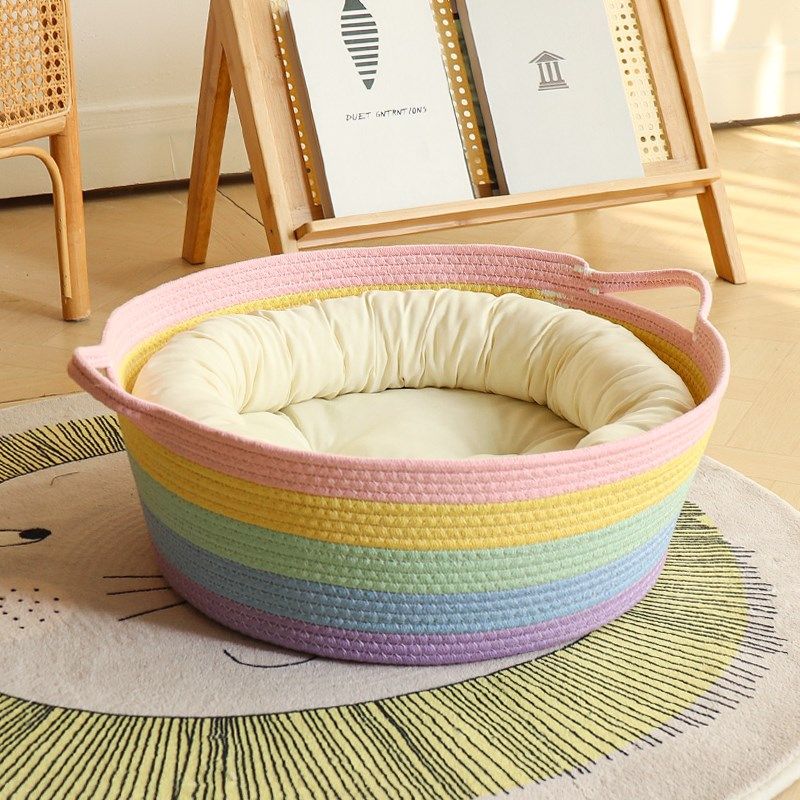 藤编网红大猫窝一体猫抓板四季通用宠物床窝耐抓耐磨编织窝可水洗,宠物/宠物食品及用品,猫窝/屋/帐篷/沙发,淘宝优惠券,粉丝福利购,淘宝优惠卷