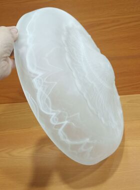 玻璃灯罩欧式吊灯大灯中间大灯罩1.2cm小口客厅大灯磨砂灯罩云彩