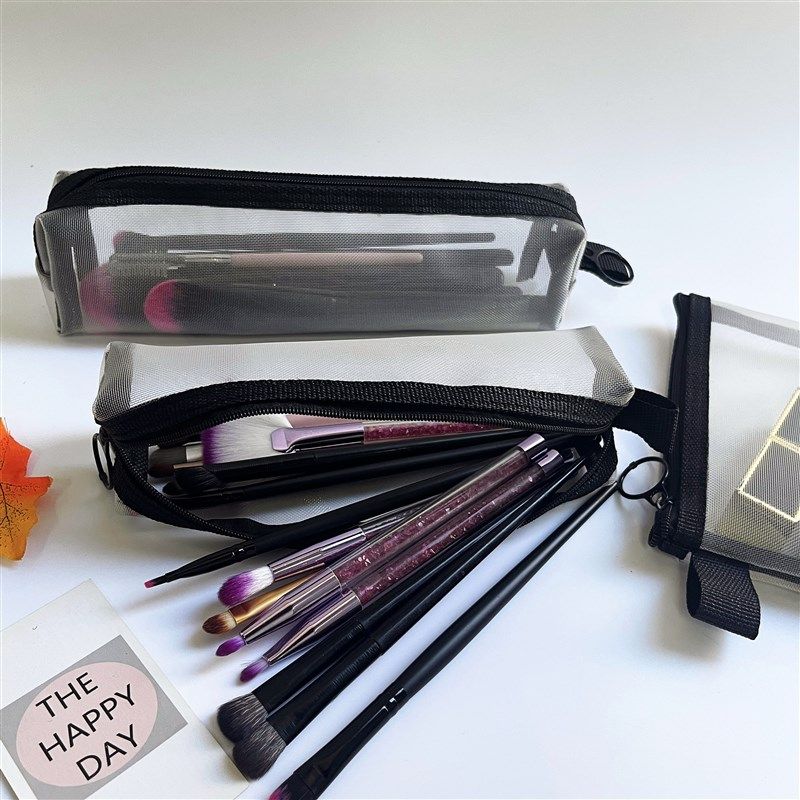 学习笔收纳袋文具画眉笔化妆刷笔化妆包收纳包洗漱 网沙长袋,文具电教/文化用品/商务用品,笔袋,淘宝优惠券,粉丝福利购,淘宝优惠卷