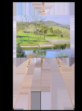 蒙玛特 松木三角架素描画板画架套装可收缩折叠展架便携式写生实