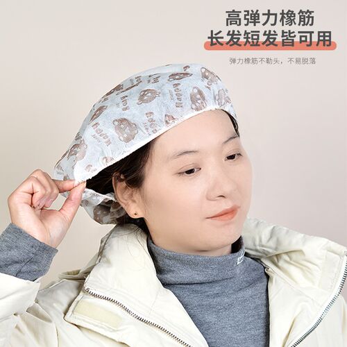 无纺布帽子一次性家用厨房做饭防油家务清洁防尘帽子浴室防水浴帽