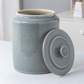 景德镇陶瓷米缸米桶储水罐15斤20斤50斤厨房家用油缸密封储物罐