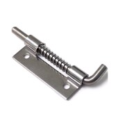 225 配电柜弹簧插销 M5有左带孔不锈钢铰链工业机柜平板焊接