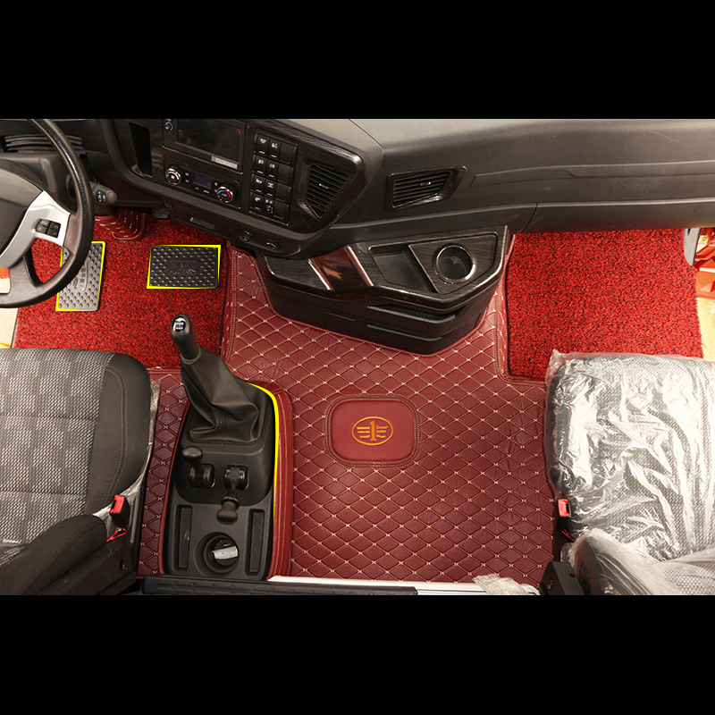 新解放JH6脚垫J6P J7 J6L JH6凸地板自卸货车用品专用全包围脚垫