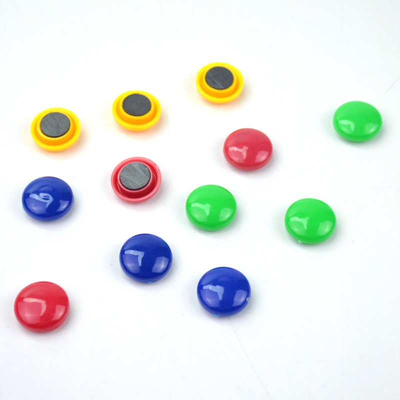 大中小号彩色圆形磁扣磁贴黑板吸铁石教学白板贴办公磁铁磁吸磁粒
