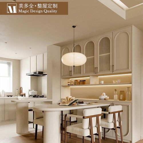 合肥全屋定制工厂法式奶油风餐边柜梳妆台衣帽间家具环保板材衣柜 - 封面