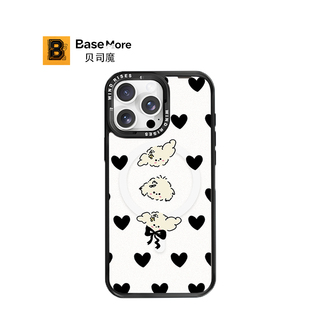 贝司魔【Wind Rises】联名卷毛小狗适用于苹果iPhone15promax卡通16Pro全包防摔潮酷苹果17Pro保护套15手机壳