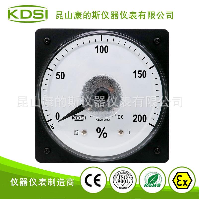 供应 广角度船用负载表 LS-110 DC4-20mA 200百分比 指针式电表