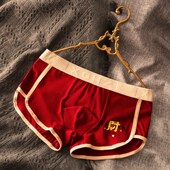 短裤 2024男士 衩 男式 男款 内裤 男生本命年喜庆四角大红色棉质平角裤