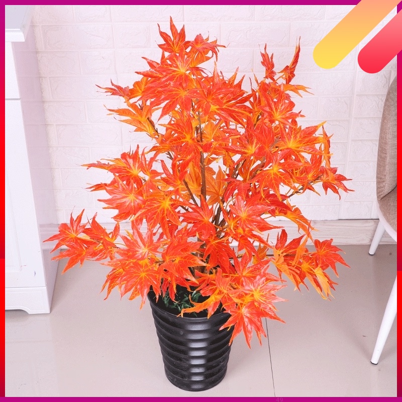 枫树仿真假树假花室内落地装饰大小型仿真植物客厅盆景栽摆件绿植