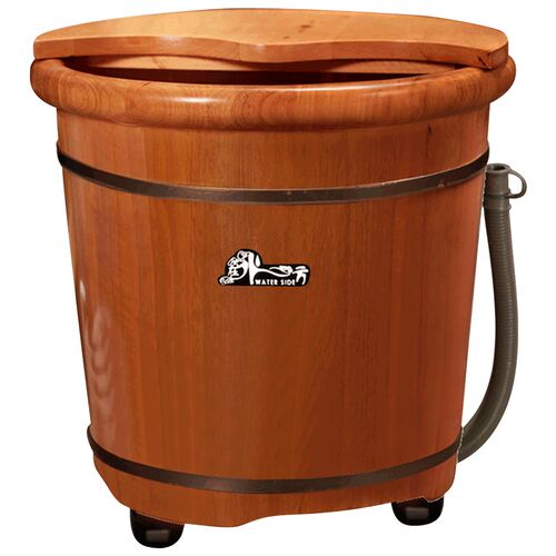 精品橡木足浴桶高深桶泡脚木桶家用洗脚盆过膝女泡脚桶木质过小腿