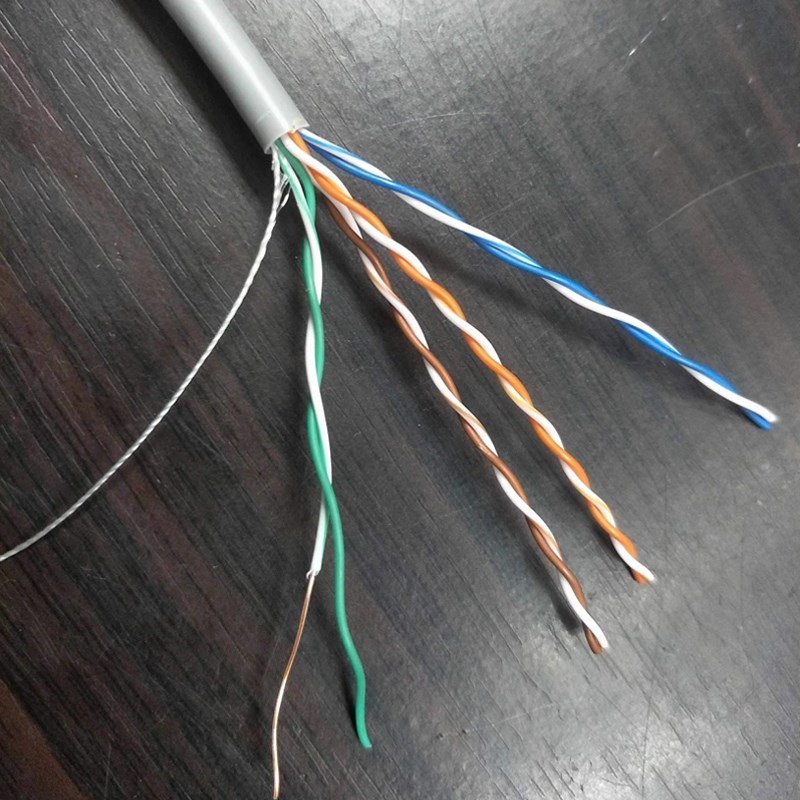 宏安超五类无氧铜网线8芯绞线宽带工程六类国标千兆室外监控poe