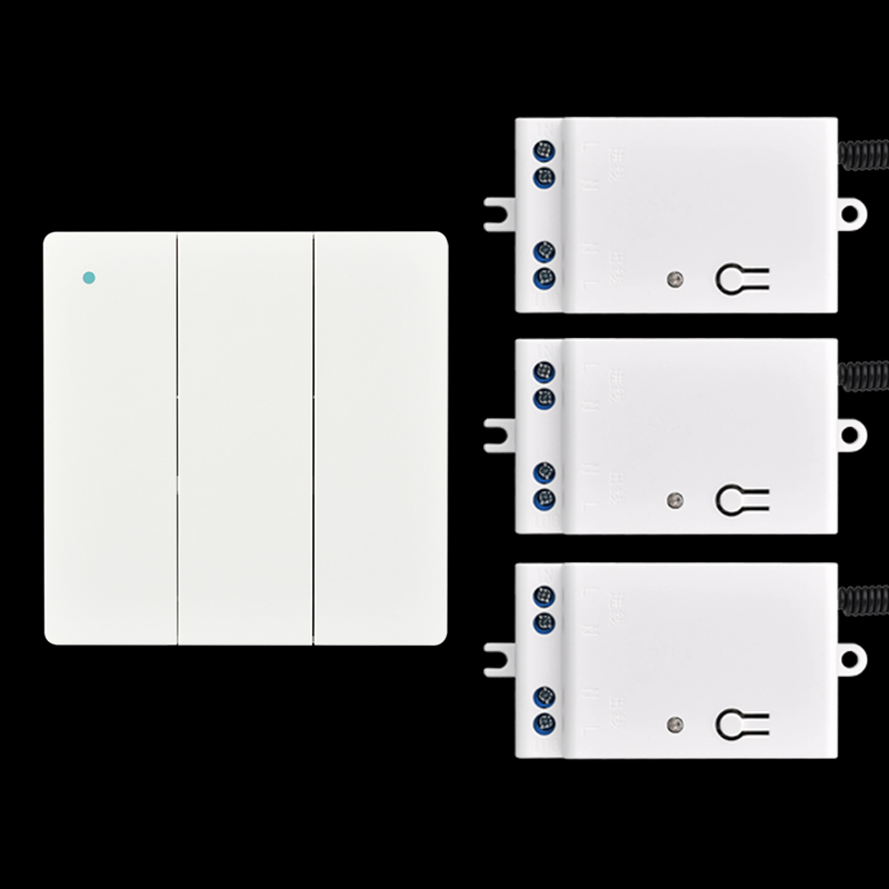 自发电无线遥控开关无线遥控模块家用灯免布线随意贴开关面板