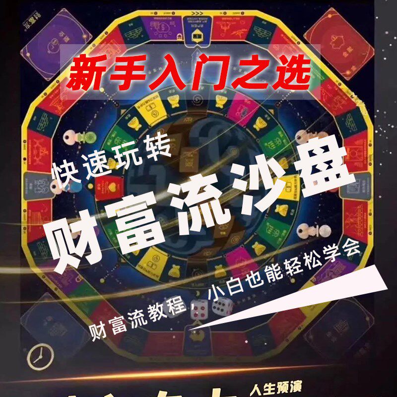 财富流沙盘学习材料总结规则简介视频解说0基础快速读懂游戏玩法