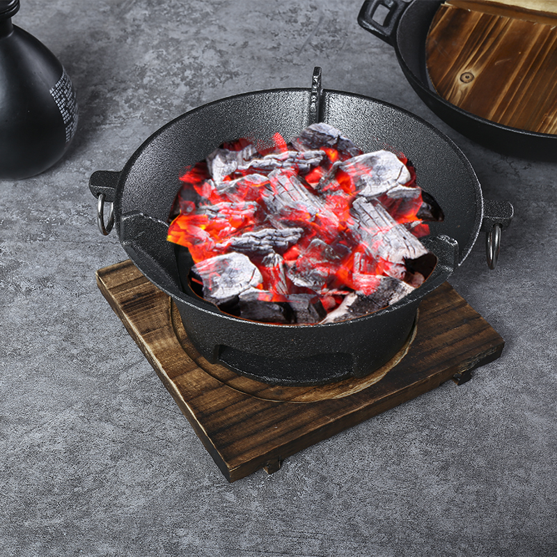 铸铁炭炉生铁碳烤炉加厚干锅炉子烧烤炭炉铸铁烤火炉木炭烤肉炉