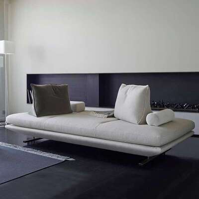 法国ligne-roset写意空间布艺沙发设计师PRADO直排三人位双面沙发