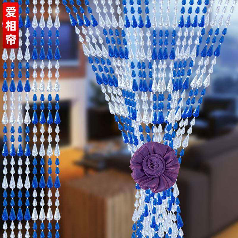 塑料珠帘门帘水晶防蚊蝇隔断帘新款家用帘子玄关卧室卫生间装饰帘