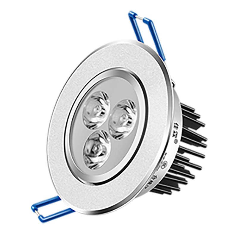 七彩色led筒灯3W5WW红光绿光蓝光嵌入式客厅背景墙天花彩光射灯