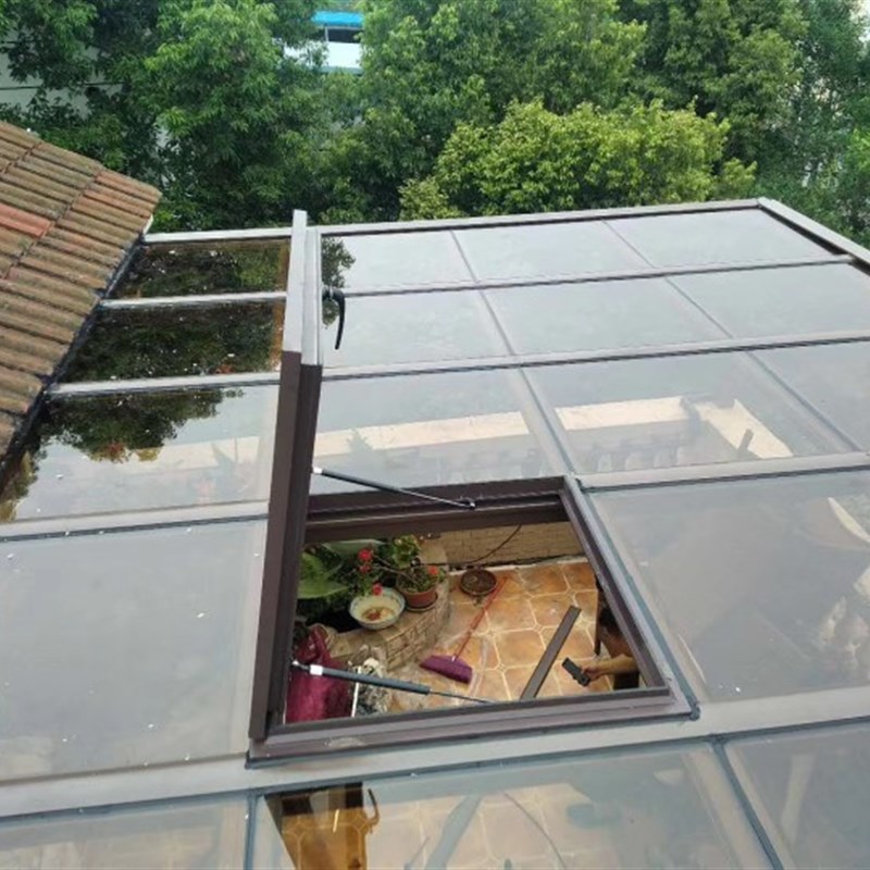 成都定制铝合金汽车遮雨棚农村别墅聚碳酸酯板阳台花园露台