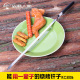 森林人家烧烤工具不锈钢木柄烧烤签扁烧烤针烤肉串钢钎子MKC55cm