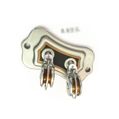 晒衣架手摇双杆升降晾衣架配件转角器改装定位转向器万向滑轮专用