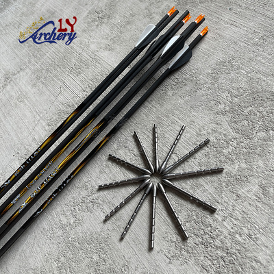 战神箭千一直度纯碳素箭杆竞技反曲弓射准比赛金标碳箭配箭头箭尾