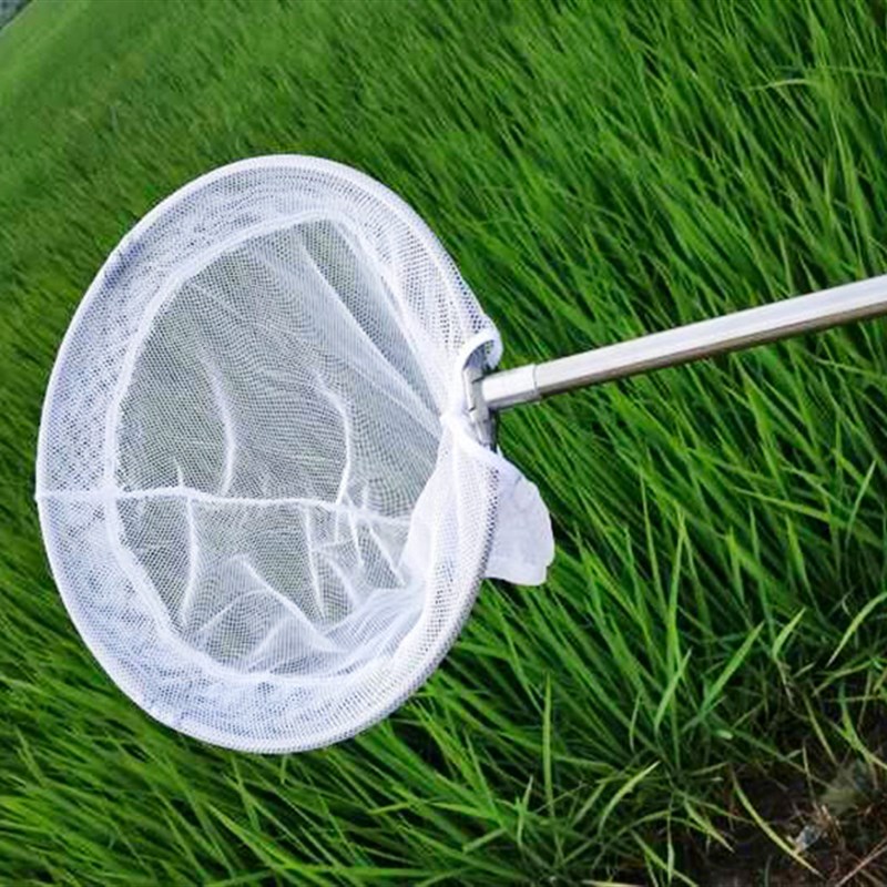 寻蝶园加长白网兜伸缩儿童捕虫网蝴蝶知了折叠小鱼捞网捞鱼网