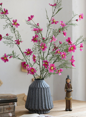 波斯菊格桑花仿真花艺套装客厅装饰插花摆设软装陈列造景假花绢花