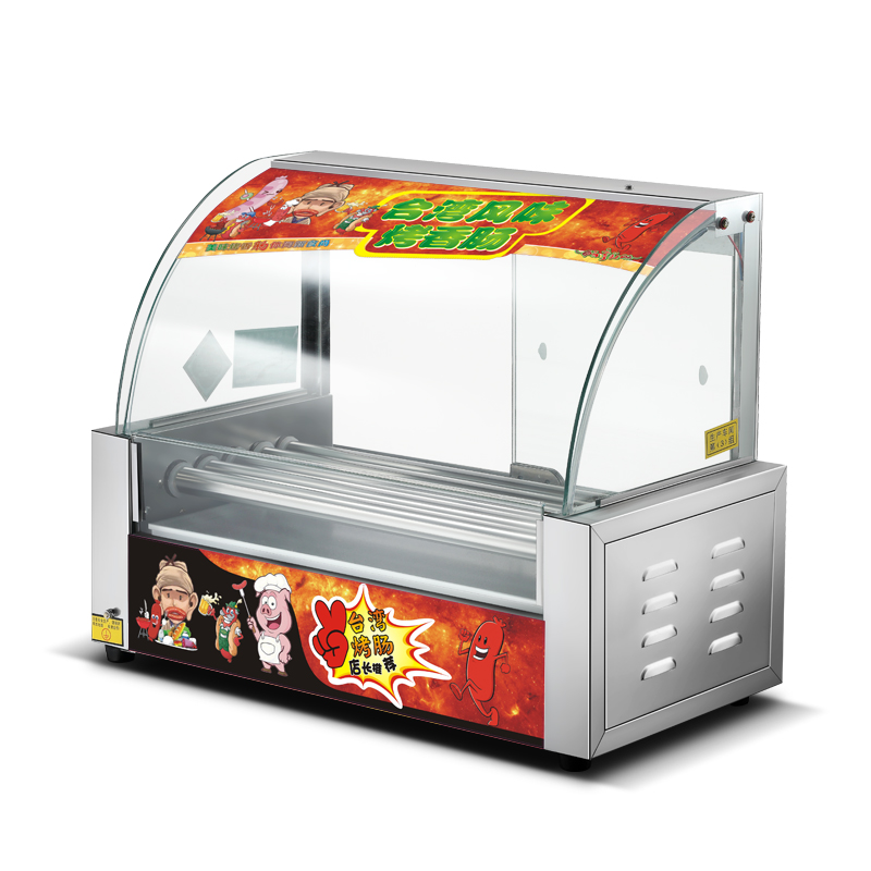 烤肠机商用小型台式全自动热狗机家用新款夜市摆摊超市烤香肠机器