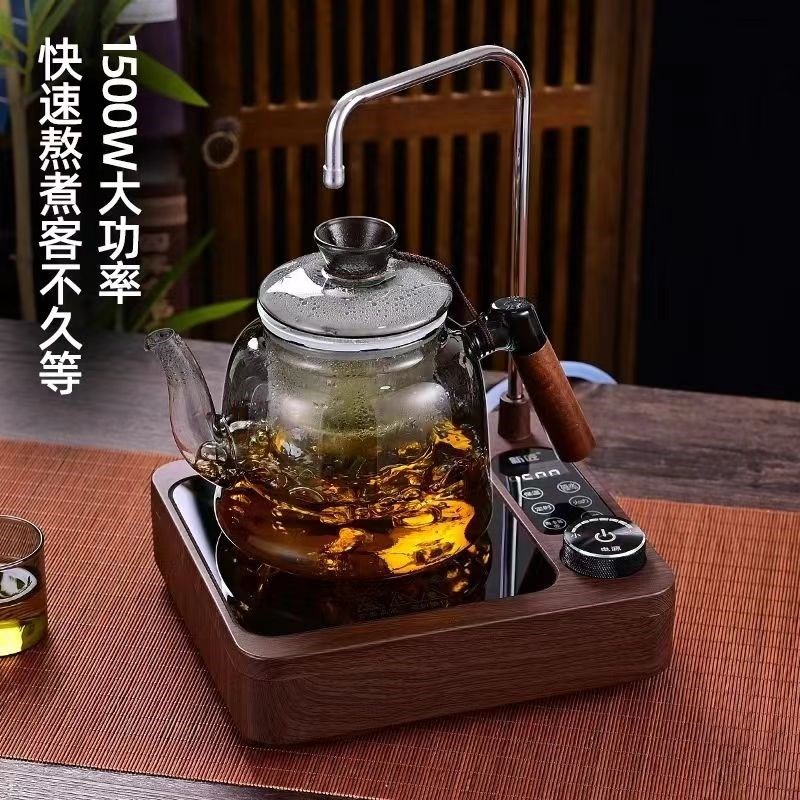 新款新匠1500瓦平板耐热玻璃煮茶器大功率自动上水电陶炉煮茶炉