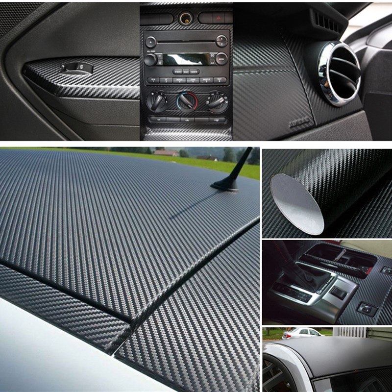 汽车改色贴膜车顶膜黑顶亚光磨砂亮光黑引擎盖内饰中控B柱改装