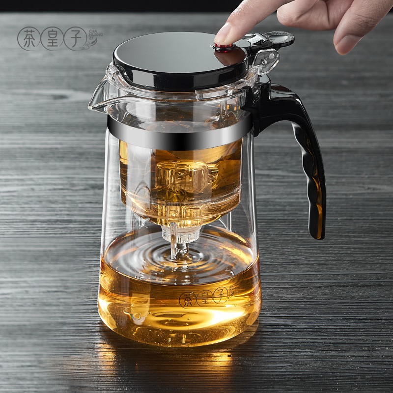 茶皇子飘逸杯耐热玻璃泡茶壶套装过滤茶水分离家用沏茶冲茶器茶具