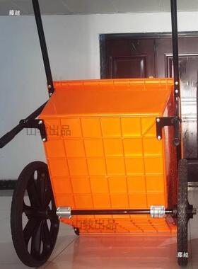 塑斗车小车料两轮手推车搬粪运车农用工地推车翻推80476斗车粪桶