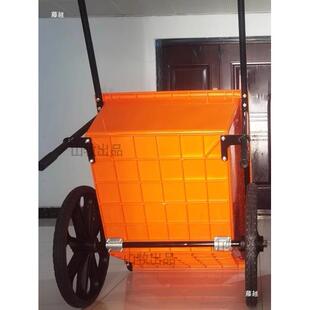 塑斗车小车料两轮手推车搬粪运车农用工地推车翻推80476斗车粪桶