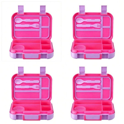 跨境 Kitchen Storage Organizat 格分隔餐叉勺调味料盒粉色