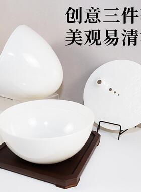 密胺餐具创FRQ意蛋高端酒店宴咖席海身鲜大摆三文鱼刺干冰意境鱼