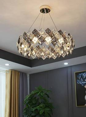 现室代轻奢K9水晶吊灯客厅样板后房灯简约2025年家用大气FTLQ0000