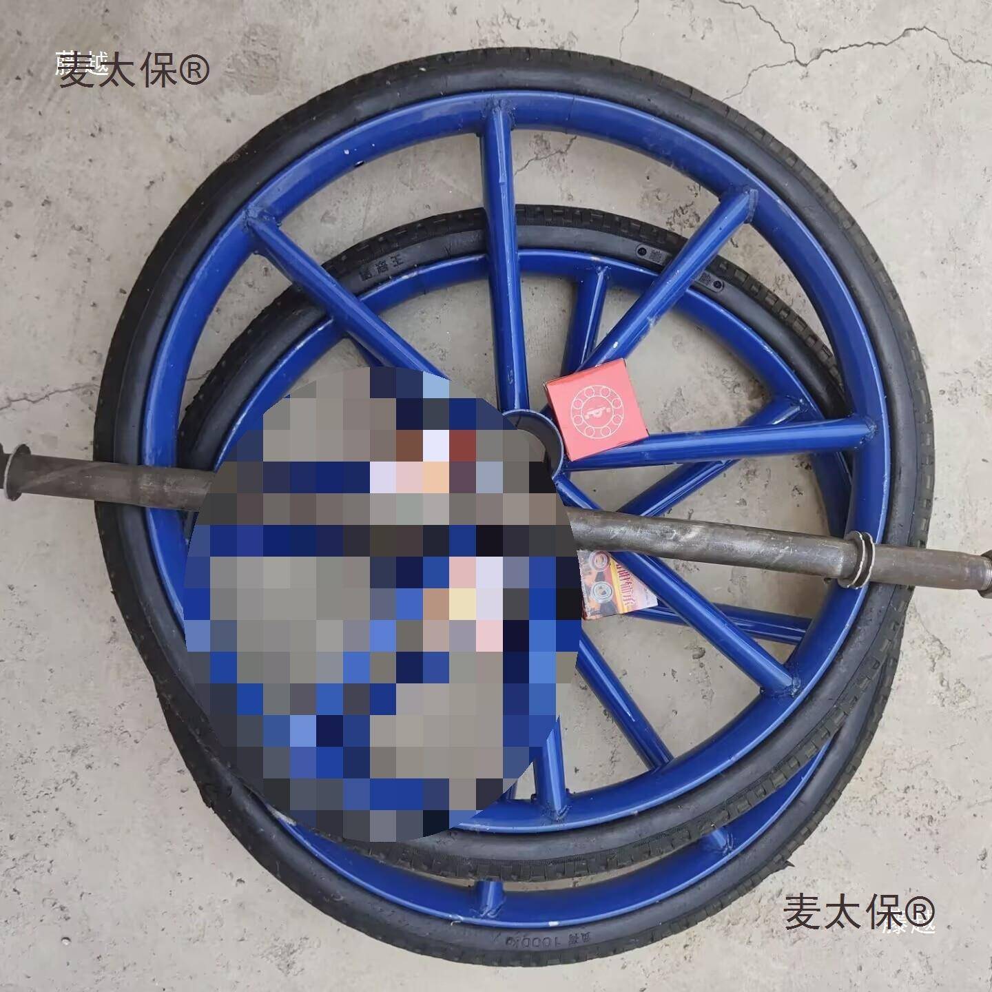 二斗车工轮翻斗推车两轮手推车地888手轮推车板车车轮轮胎手麦太
