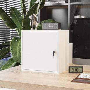 带收锁储NJW物柜办公案室小型柜子纳柜档柜单门文子件柜小柜可上