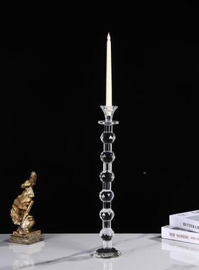 水晶蜡烛装礼台欧式浪漫意创婚庆婚烛光晚CXDT--00餐餐桌烛台饰摆