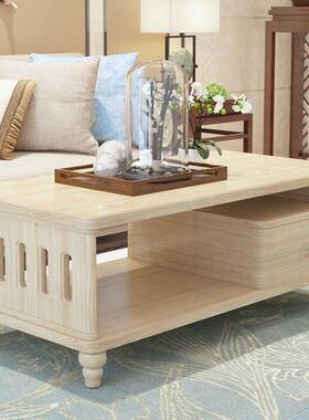 简约全实木原IZF茶几茶客厅家式用电视柜组合带抽屉小户型中木创