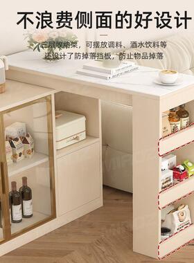 现代RLM简约吧台断柜客厅伸吧缩式折柜叠台桌折叠隔餐桌玄关沙发