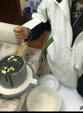 传统台式磨子迷你青推旋石手转商n75xXE7Z用石磨手动磨盘老石墨摆