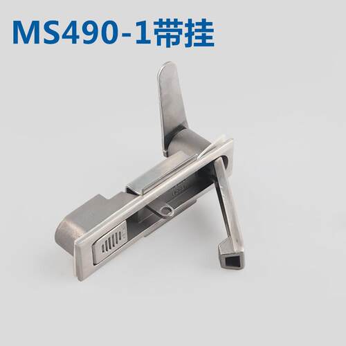0电4不锈钢MS490-1柜箱平3面转舌锁MS818配电柜锁M490方S型钥MS49