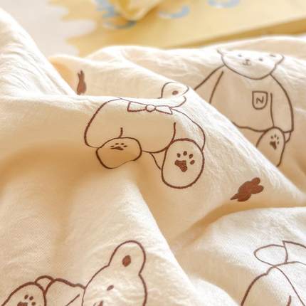 A类豆母绒婴级水洗棉豆豆被子加厚保暖JT6288冬被大纤维秋冬被芯