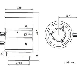 1.8 0MP0工业镜头1 100万25m2m镜头 H1F524M 相机镜头78MVL