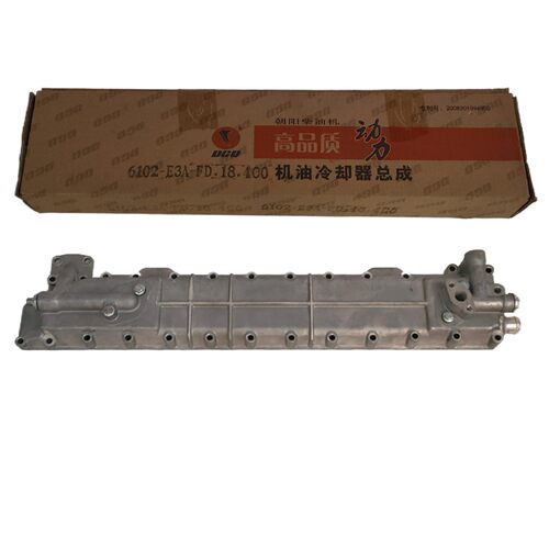 杭叉柴油叉车CPCD60配朝柴6BG332国三发动机机油冷却器散热器总成